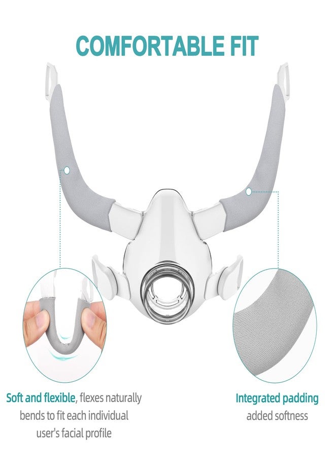 ItAll FSA HSA Eligible Frame Supplies Compatible with AirFit F20,Frame and Reinforced Magnetic Headgear Clips for AirTouch F20, Integrating Padding with Extra Strap Covers Enhanced Comfort - Image 2